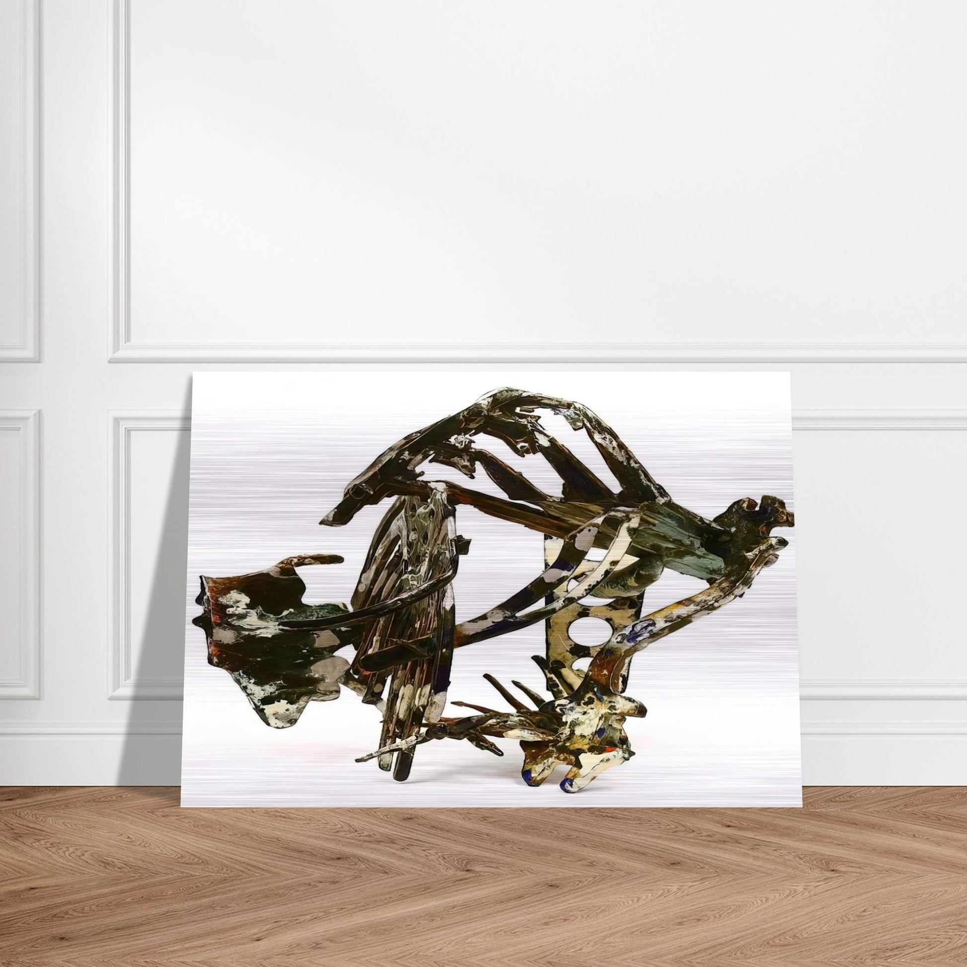 WAX WORKS IX 1987 - Nancy Graves Brushed Aluminum Print - 70x100 cm / 28x40 inches | Nancy Graves Aluminum Print | Nancy Graves Prints
