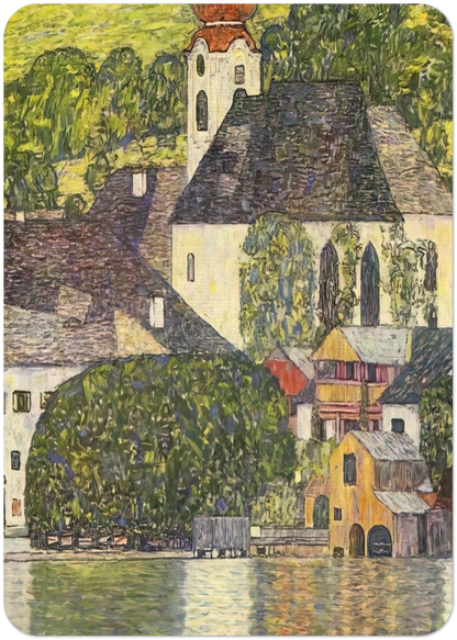 CHRUCH IN UNTERACH ON THE ATTERSEE By Gustav Klimt Pack of 10 Post Cards | Gustav Klimt Post Cards | A6 (10.5 x 14.8 cm) - 4.1 x 5.8 inches