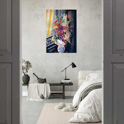 BOUQUET OF VARIOUS FLOWERS 1927 - Moise Kisling Brushed Aluminum Print - 70x100 cm / 28x40 inches | Moise Kisling Aluminum Print | Moise Kisling Prints