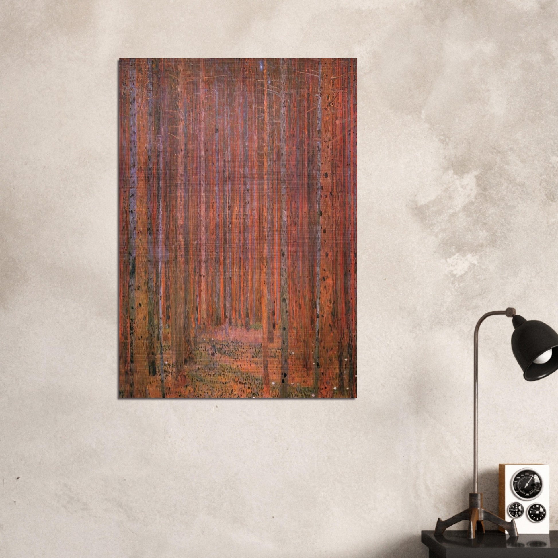 FIR FOREST I - Gustav Klimt Brushed Aluminum Print - 70x100 cm / 28x40 inches | Gustav Klimt Aluminum Print | Gustav Klimt Prints