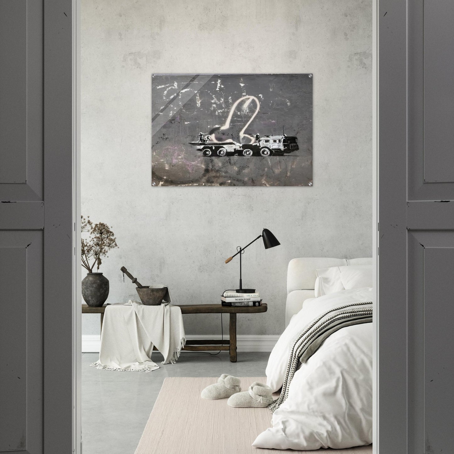 KYIV VELYKA ZHYTOMYRSKA 13 2022 - Banksy Acrylic Print - 70x100 cm / 28x40″ inches | Banksy Wall Art | Banksy Prints