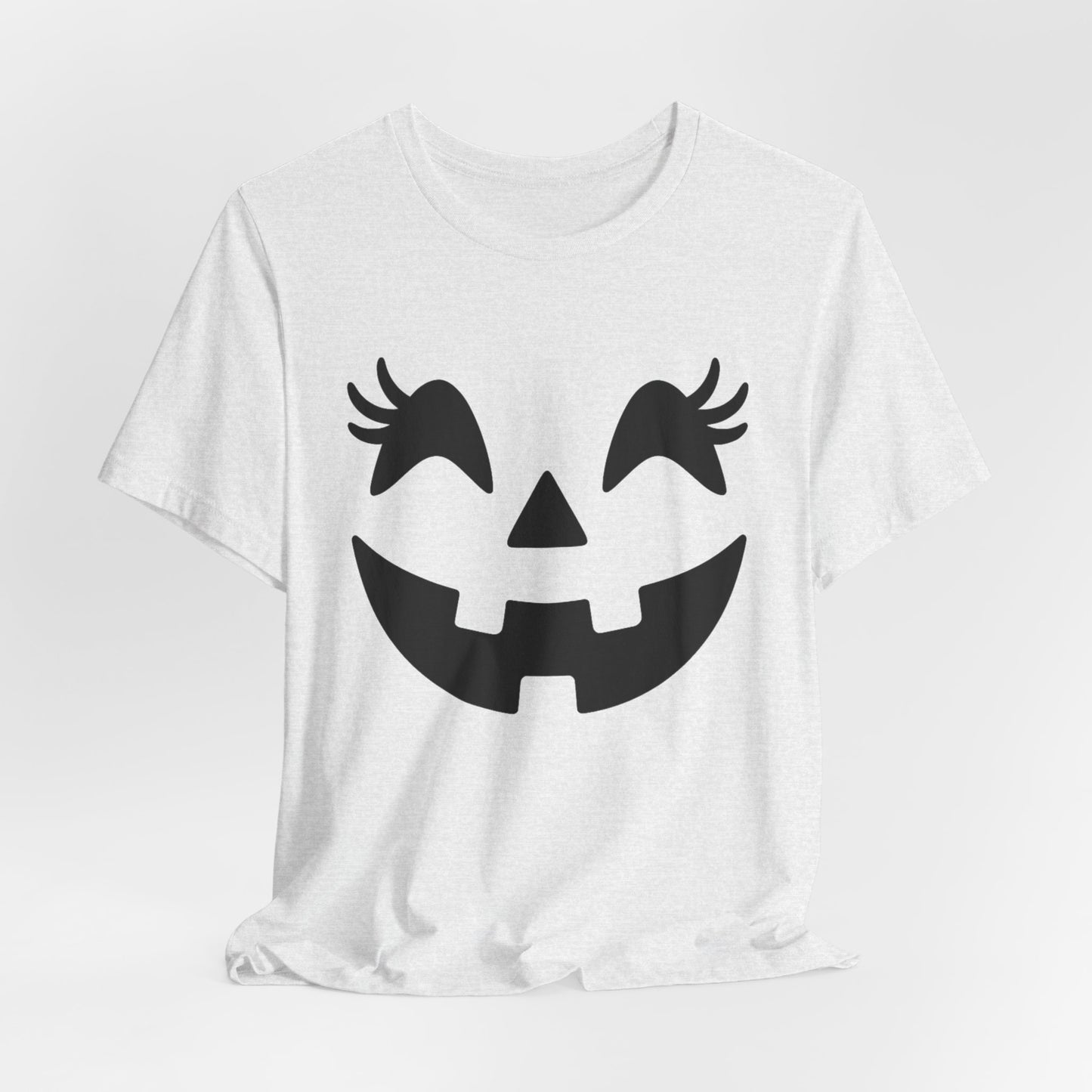 Jack-o'-lantern Gezicht Pompoen Wimpers Halloween Vrouwen Meisjes T-Shirt