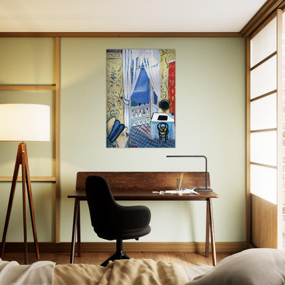 INTERIOR WITH A VIOLIN CASE 1919 - Henri Matisse Brushed Aluminum Print - 70x100 cm / 28x40 inches | Henri Matisse Aluminum Print | Henri Matisse Prints