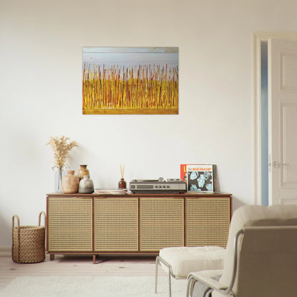 Campo di grano - 1984 - Mario Schifano Brushed Aluminum Print - 70x100 cm / 28x40 inches | Mario Schifano Aluminum Print | Mario Schifano Prints
