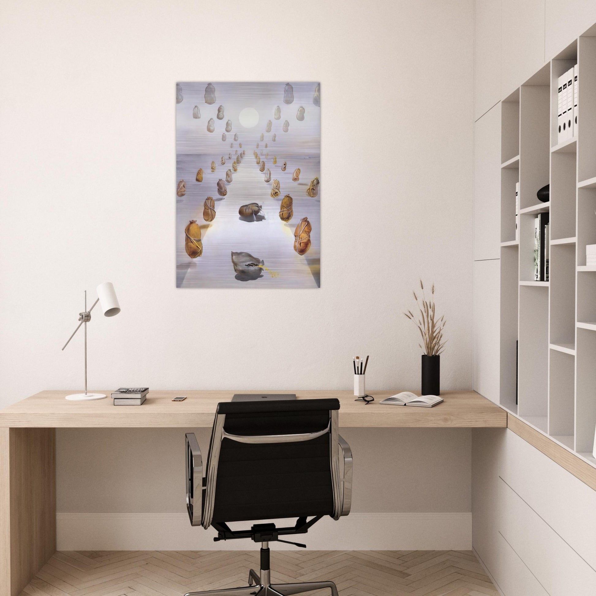 THE PATH OF ENIGMAS SECOND VERSION - Salvador Dali Brushed Aluminum Print - 70x100 cm / 28x40 inches | Salvador Dali Aluminum Print | Salvador Dali Prints