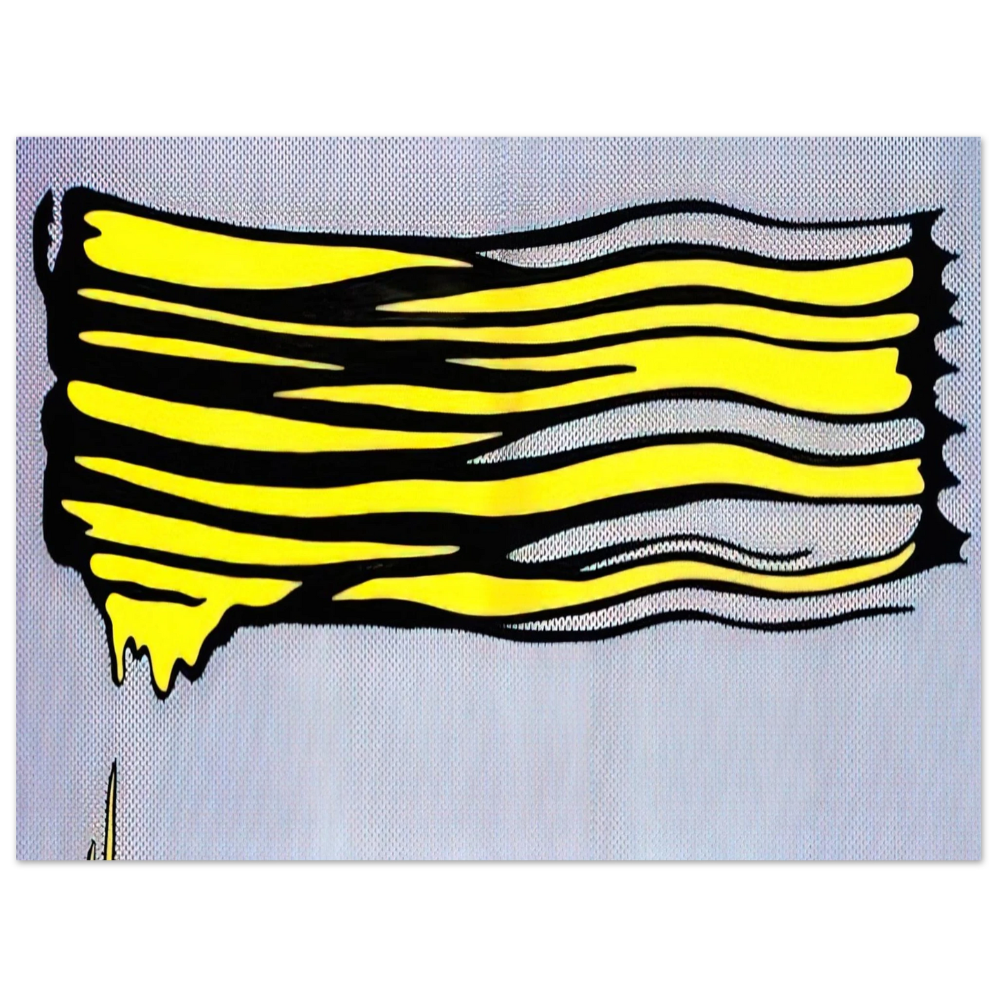 Roy Lichtenstein - YELLOW BRUSHSTROKE II 1965  75x100 cm / 30x40inches Fine Art Poster