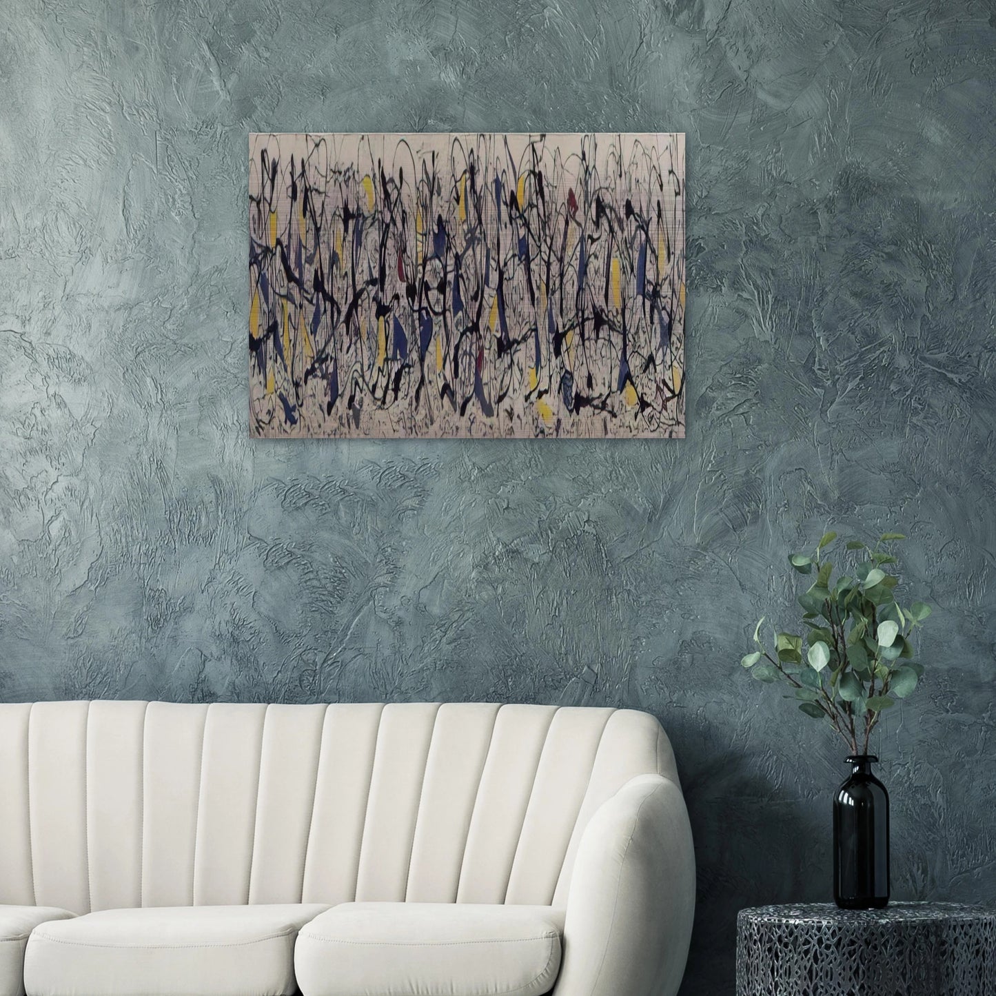 SUMMERTIME NUMBER 9A 1948 - Jackson Pollock Brushed Aluminum Print - 70x100 cm / 28x40 inches | Jackson Pollock Aluminum Print | Jackson Pollock Prints