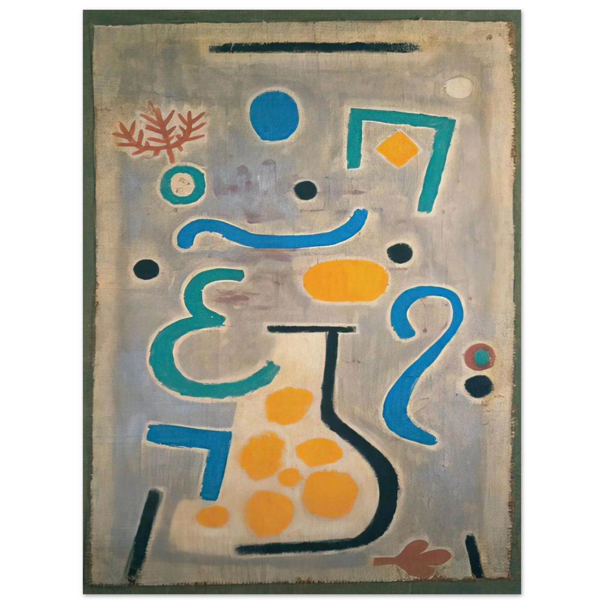 Paul Klee - THE VASE 1938  75x100 cm / 30x40inches Fine Art Poster