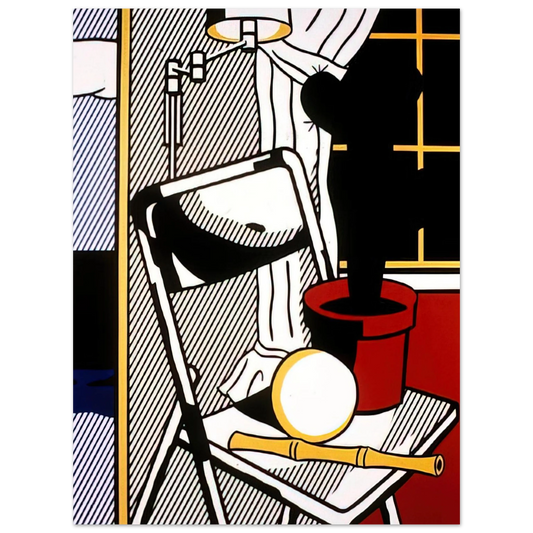 Roy Lichtenstein - INTERIOR WITH CACTUS 1978  75x100 cm / 30x40inches Fine Art Poster