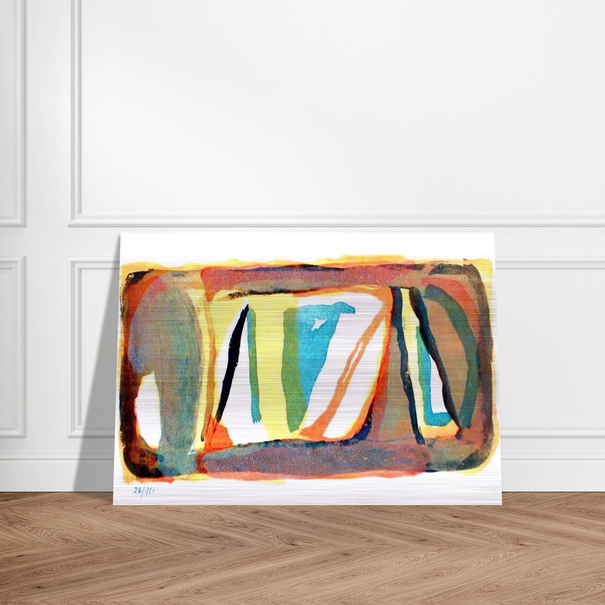 Etendue - 1974 - Bram van Velde Brushed Aluminum Print - 70x100 cm / 28x40 inches | Bram van Velde Aluminum Print | Bram van Velde Prints