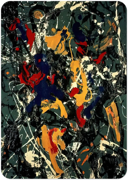 NUMBER 3 1948 By Jackson Pollock Pack of 10 Post Cards | Jackson Pollock Post Cards | A6 (10.5 x 14.8 cm) - 4.1 x 5.8 inches