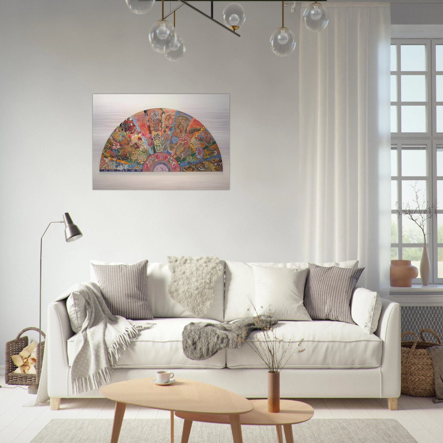 Pleasure Dome - 2003 - Miriam Schapiro Brushed Aluminum Print - 70x100 cm / 28x40 inches | Miriam Schapiro Aluminum Print | Miriam Schapiro Prints