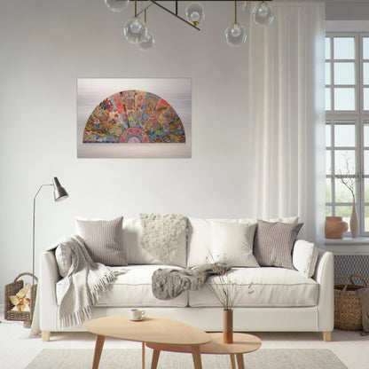 Pleasure Dome - 2003 - Miriam Schapiro Brushed Aluminum Print - 70x100 cm / 28x40 inches | Miriam Schapiro Aluminum Print | Miriam Schapiro Prints