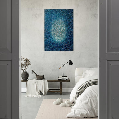 Blue Prescence - Richard Pousette-Dart Brushed Aluminum Print - 70x100 cm / 28x40 inches | Richard Pousette-Dart Aluminum Print | Richard Pousette-Dart Prints