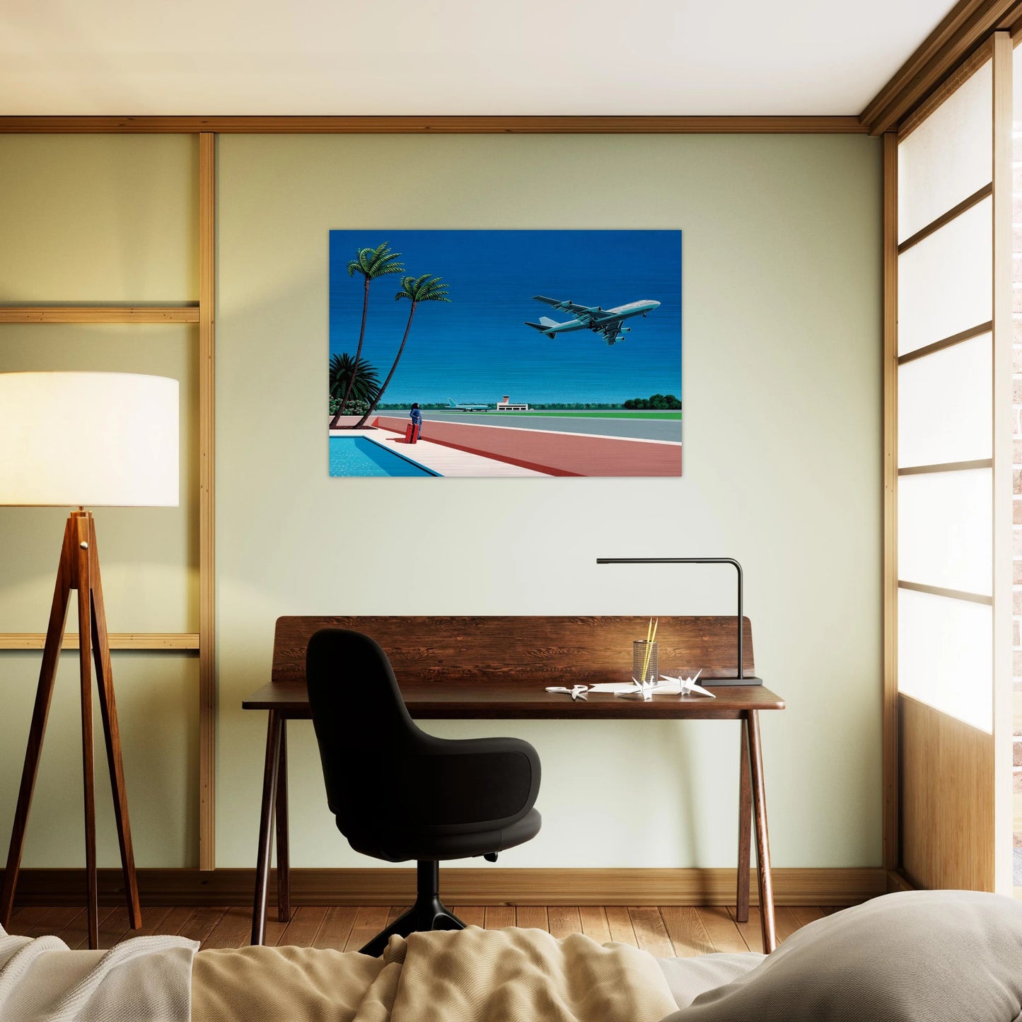 Finest B-R-E-E-Z-E Takeoff - Hiroshi Nagai Brushed Aluminum Print - 70x100 cm / 28x40 inches | Hiroshi Nagai Aluminum Print | Hiroshi Nagai Prints