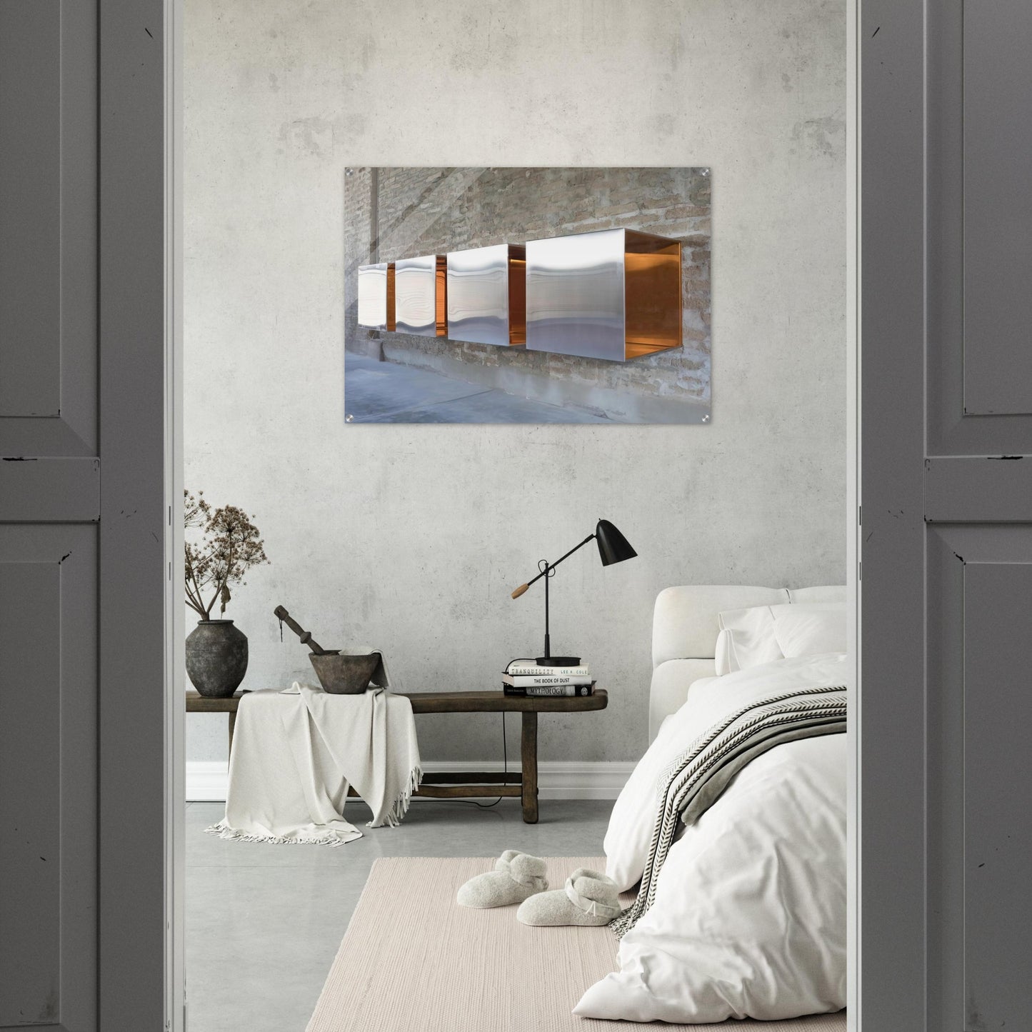 Untitled First Multi-Unit Work - 1966 - Donald Judd Acrylic Print - 70x100 cm / 28x40″ inches