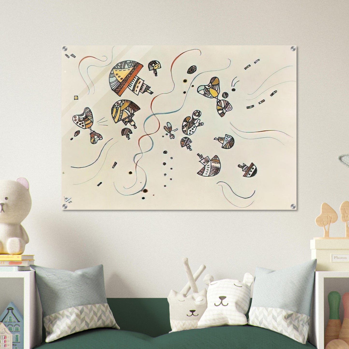 LAST WATERCOLOUR 1944 - Wassily Kandinsky Acrylic Print - 70x100 cm / 28x40″ inches | Wassily Kandinsky Wall Art | Wassily Kandinsky Prints