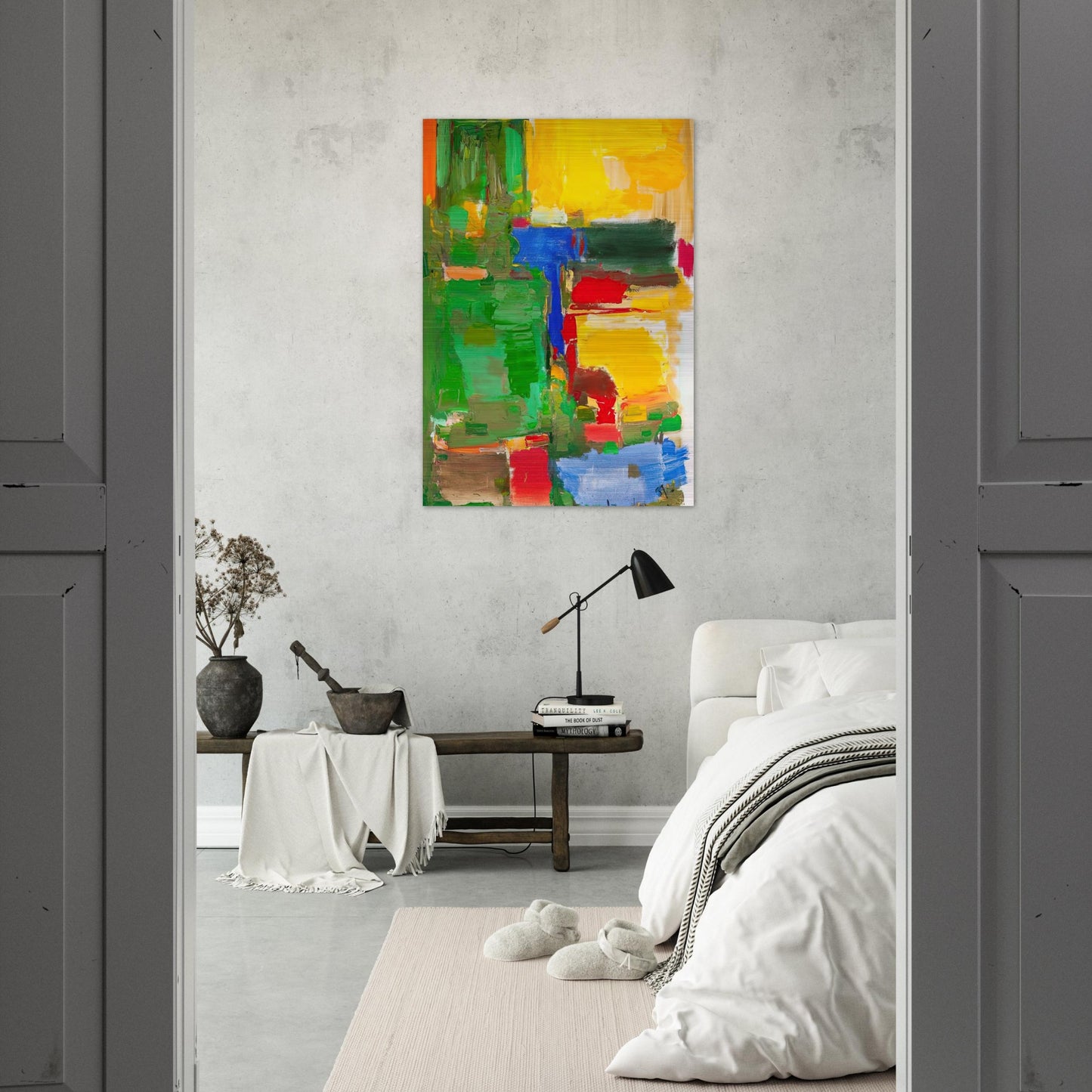 Dew and Dusk - Hans Hofmann Brushed Aluminum Print - 70x100 cm / 28x40 inches | Hans Hofmann Aluminum Print | Hans Hofmann Prints