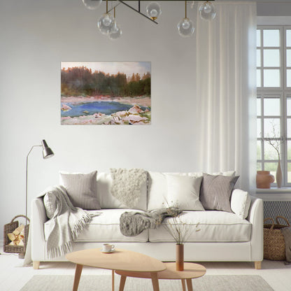 Lake in the Tyrol - John Singer Sargent Brushed Aluminum Print - 70x100 cm / 28x40 inches | John Singer Sargent Aluminum Print | John Singer Sargent Prints