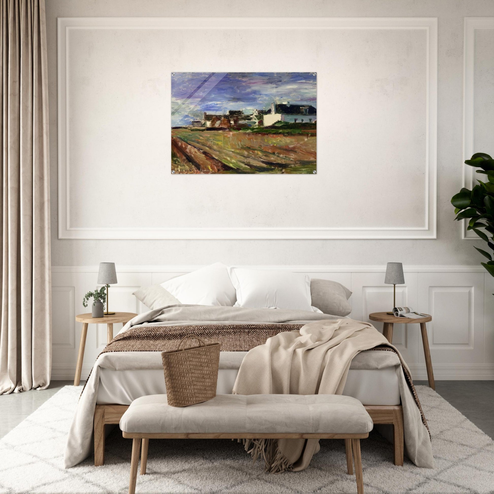 FARMS IN BRITTANY BELLE ILE 1897 - Henri Matisse Acrylic Print - 70x100 cm / 28x40″ inches | Henri Matisse Wall Art | Henri Matisse Prints
