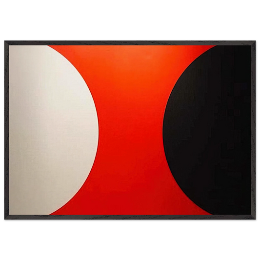 Omega IX - 1961 - Alexander Liberman 70x100 cm / 28x40 inches Framed Art Print – Black Wooden Frame