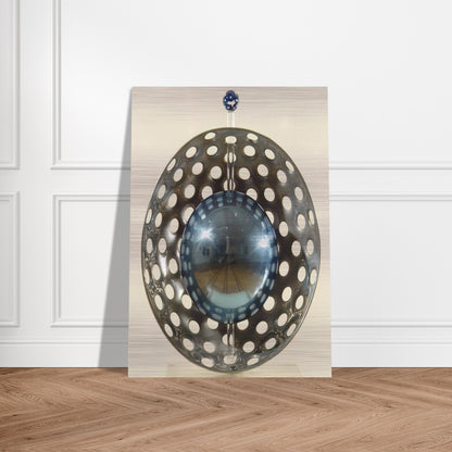 Perforaciones con reflexion - 1967 - Gyula Kosice Brushed Aluminum Print - 70x100 cm / 28x40 inches | Gyula Kosice Aluminum Print | Gyula Kosice Prints