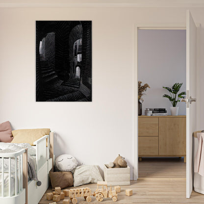 COVERED ALLEY IN ATRANI - MC Escher Brushed Aluminum Print - 70x100 cm / 28x40 inches | MC Escher Aluminum Print | MC Escher Prints