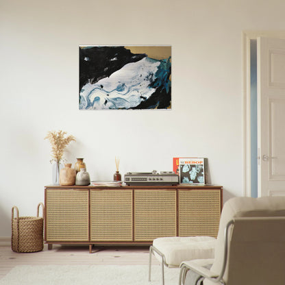 GE-21 - 1991 - Emil Schumacher Brushed Aluminum Print - 70x100 cm / 28x40 inches | Emil Schumacher Aluminum Print | Emil Schumacher Prints