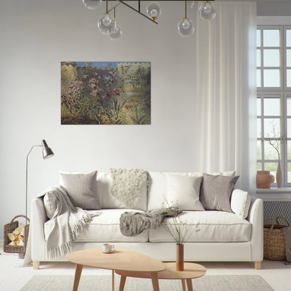 THE PATIO OF PORT LLIGAT - Salvador Dali Brushed Aluminum Print - 70x100 cm / 28x40 inches | Salvador Dali Aluminum Print | Salvador Dali Prints