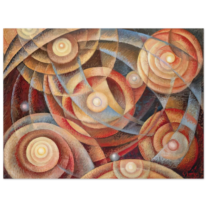 Gerardo Dottori - Ritmi astrali - 1916  75x100 cm / 30x40inches Fine Art Poster
