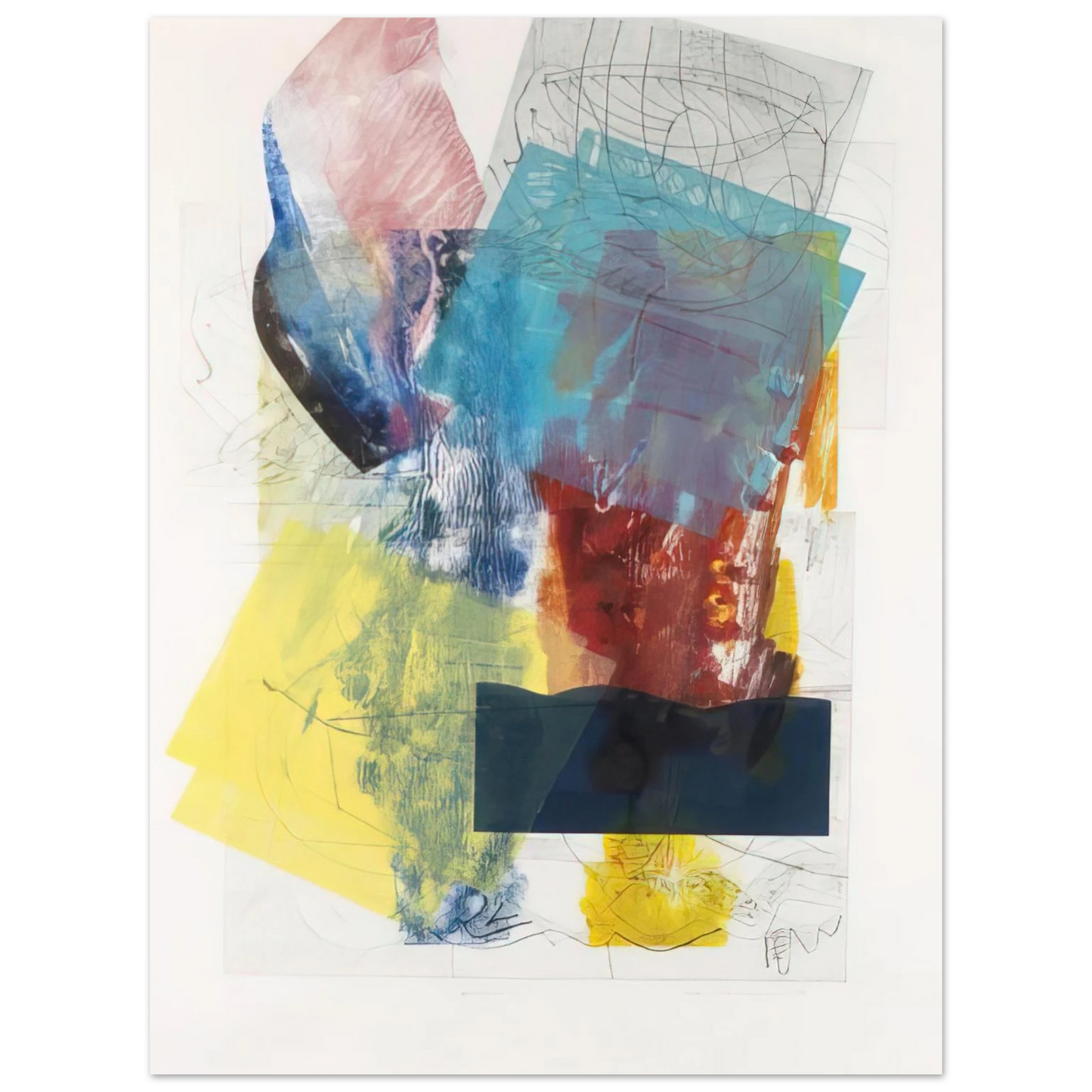 Sam Gilliam - Aviation 3  75x100 cm / 30x40inches Fine Art Poster