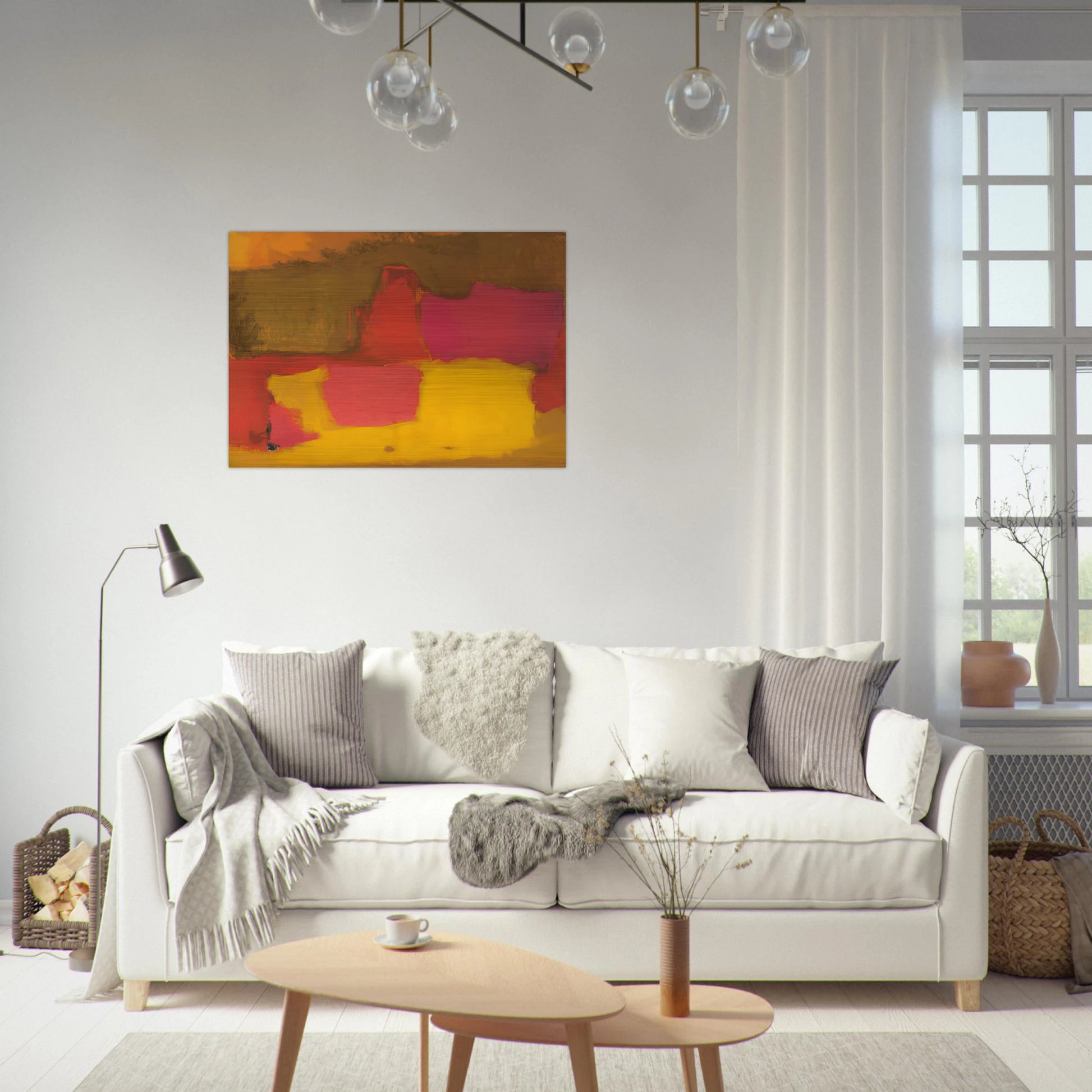 AWAY 1964 - Esteban Vicente Brushed Aluminum Print - 70x100 cm / 28x40 inches | Esteban Vicente Aluminum Print | Esteban Vicente Prints