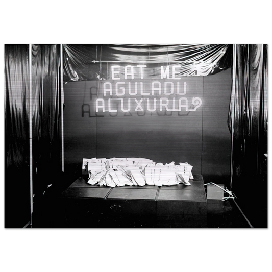 Eat Me. The Gluttony or Lust - 1976 - Lygia Pape Brushed Aluminum Print - 70x100 cm / 28x40 inches | Lygia Pape Aluminum Print | Lygia Pape Prints