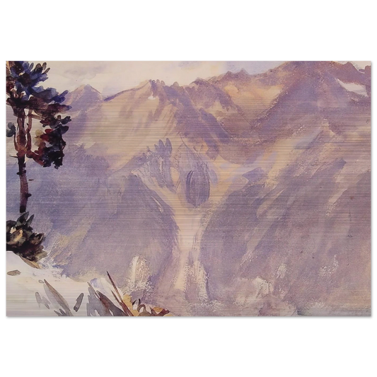 The Tyrol - John Singer Sargent Brushed Aluminum Print - 70x100 cm / 28x40 inches | John Singer Sargent Aluminum Print | John Singer Sargent Prints