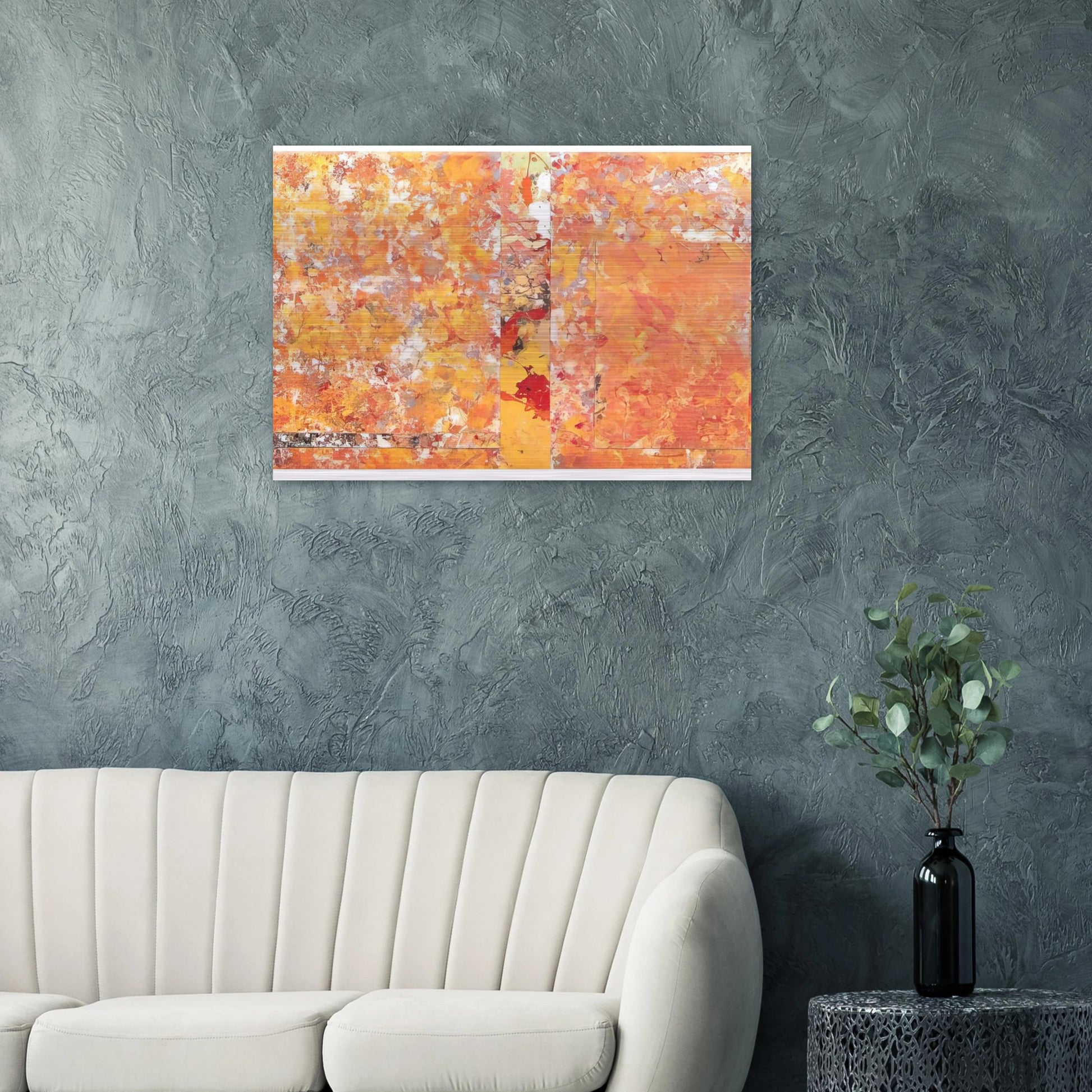 Toward a Red - Sam Gilliam Brushed Aluminum Print - 70x100 cm / 28x40 inches | Sam Gilliam Aluminum Print | Sam Gilliam Prints