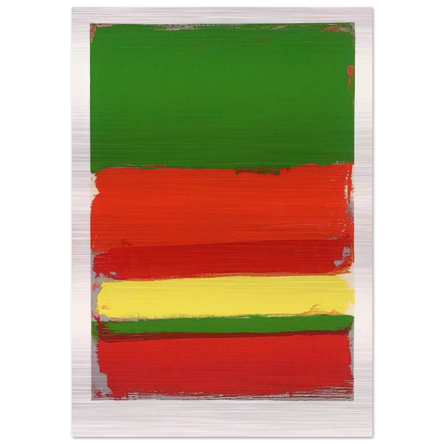 Untitled from the Shapes of Colour - 1978 - Patrick Heron Brushed Aluminum Print - 70x100 cm / 28x40 inches | Patrick Heron Aluminum Print | Patrick Heron Prints
