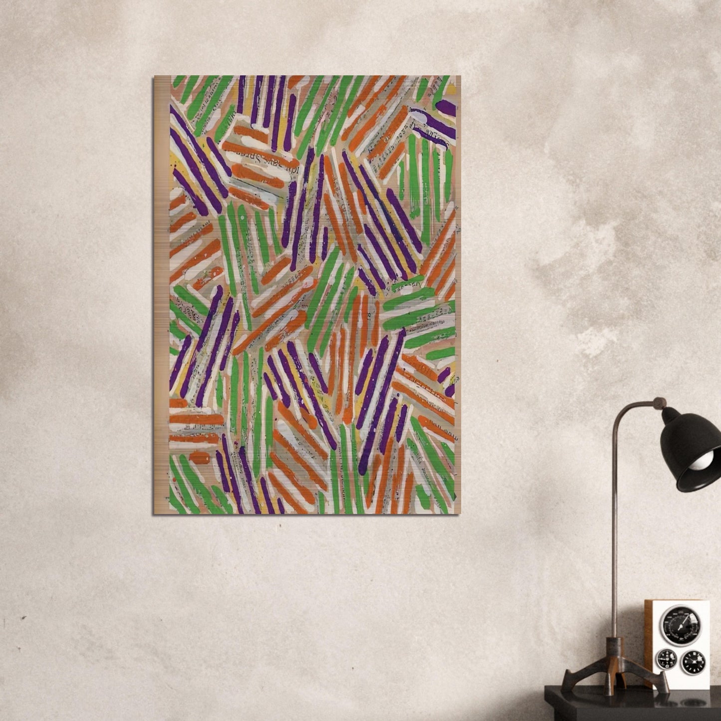 UNTITLED ULAE S13 - Jasper Johns Brushed Aluminum Print - 70x100 cm / 28x40 inches | Jasper Johns Aluminum Print | Jasper Johns Prints
