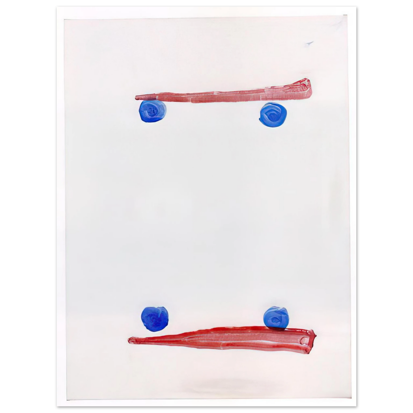 Raoul De Keyser - Opponents - 2007  75x100 cm / 30x40inches Fine Art Poster