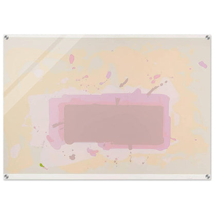 Pale Yellow, Pink and Brown - 1971 - John Hoyland Acrylic Print - 70x100 cm / 28x40″ inches