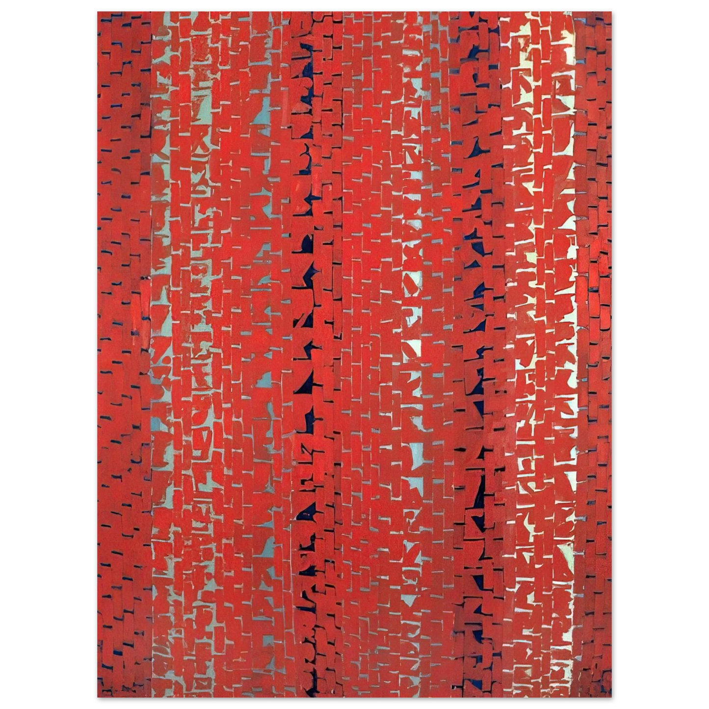 Alma Woodsey Thomas - RED SUNSET OLD POND CONCERTO 1972  75x100 cm / 30x40inches Fine Art Poster