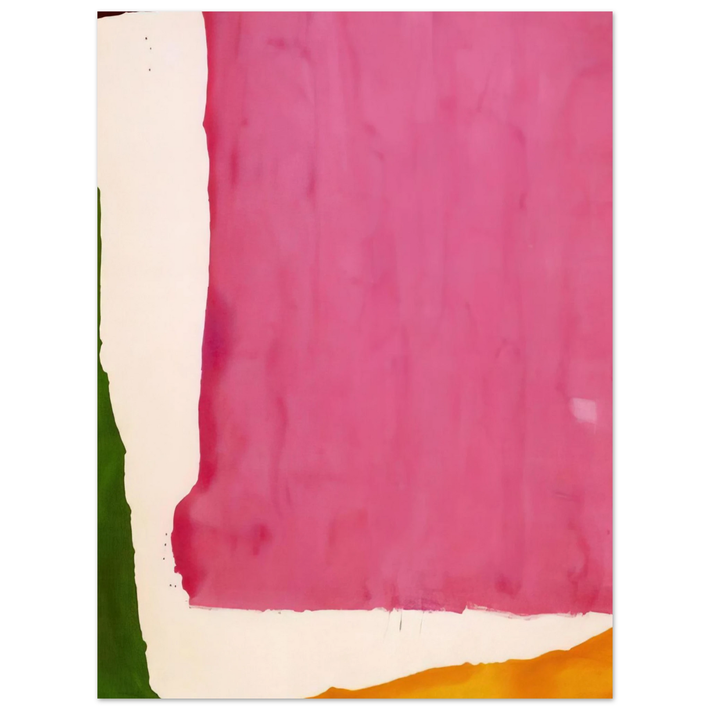 Helen Frankenthaler - Mauve District - 1966 Wall art - 70x100 cm / 28x40 inches - Premium Wooden Framed Poster With Fine Art Paper-canvas - Black frame