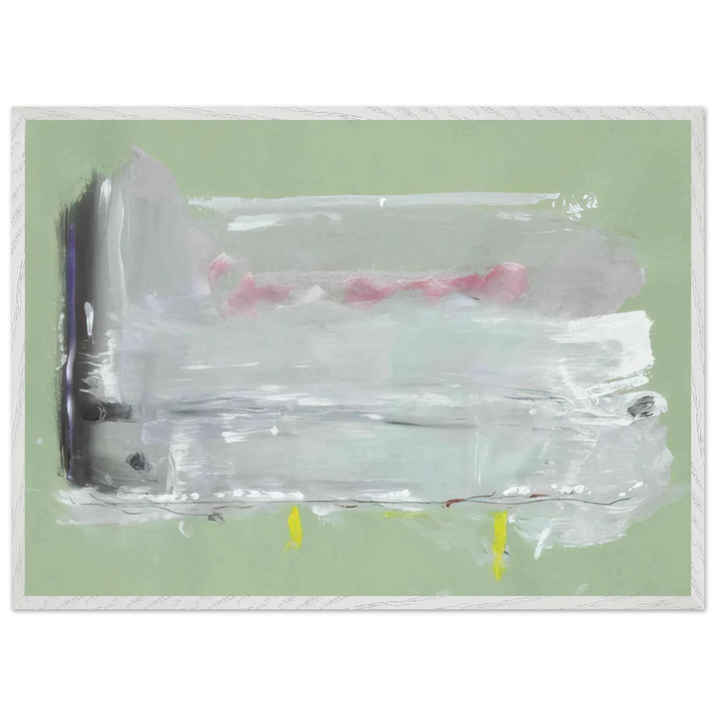 Helen Frankenthaler - Untitled - 1984 Wall art - A2 (42 x 59.4  cm) - Premium Wooden Framed Poster With Fine Art Paper-canvas - Wood frame