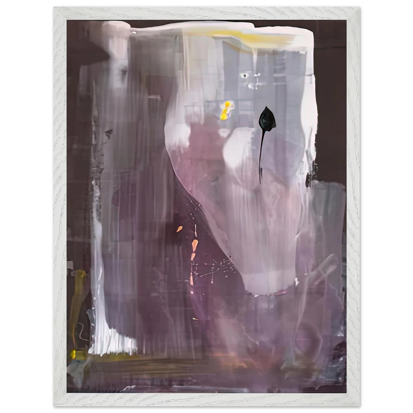 Helen Frankenthaler - Portrait of Margaretha Trip, 1980- Wall Art - 60x80 cm / 24x32 inches - Premium Wooden Framed Poster With Fine Art Paper-canvas - White frame