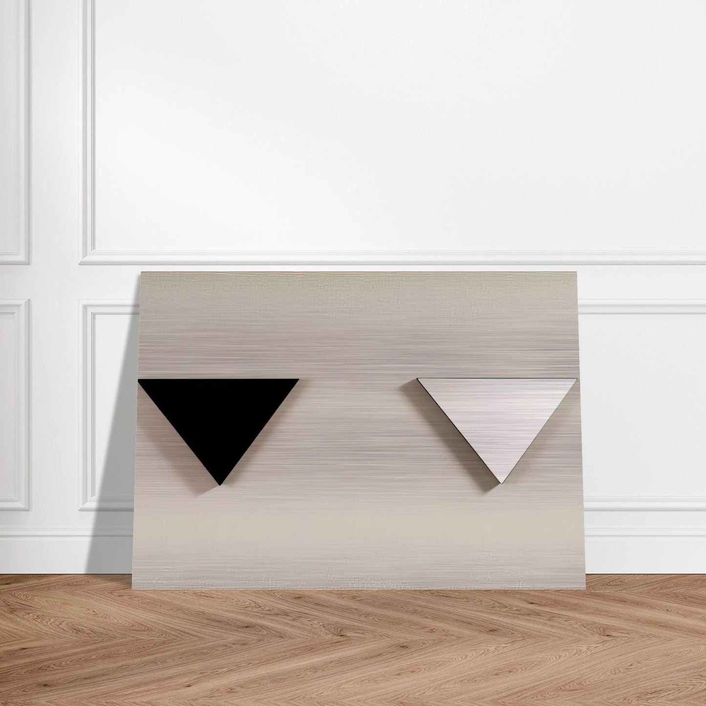 Mirror Object - 1973 - Blinky Palermo Brushed Aluminum Print - 70x100 cm / 28x40 inches | Blinky Palermo Aluminum Print | Blinky Palermo Prints
