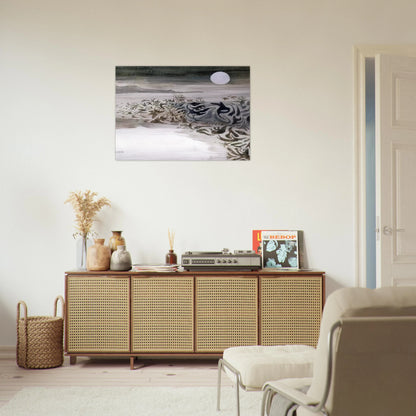 Coastal landscape - 1973 - Mary Fedden Brushed Aluminum Print - 70x100 cm / 28x40 inches | Mary Fedden Aluminum Print | Mary Fedden Prints
