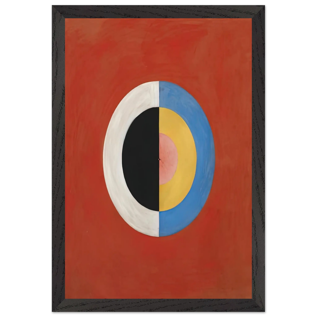 Hilma af Klint - THE SWAN NO 17 1915 0 Wall art - 15x20 cm / 6x8 Inches - Premium Wooden Framed Poster With Fine Art Paper - White frame