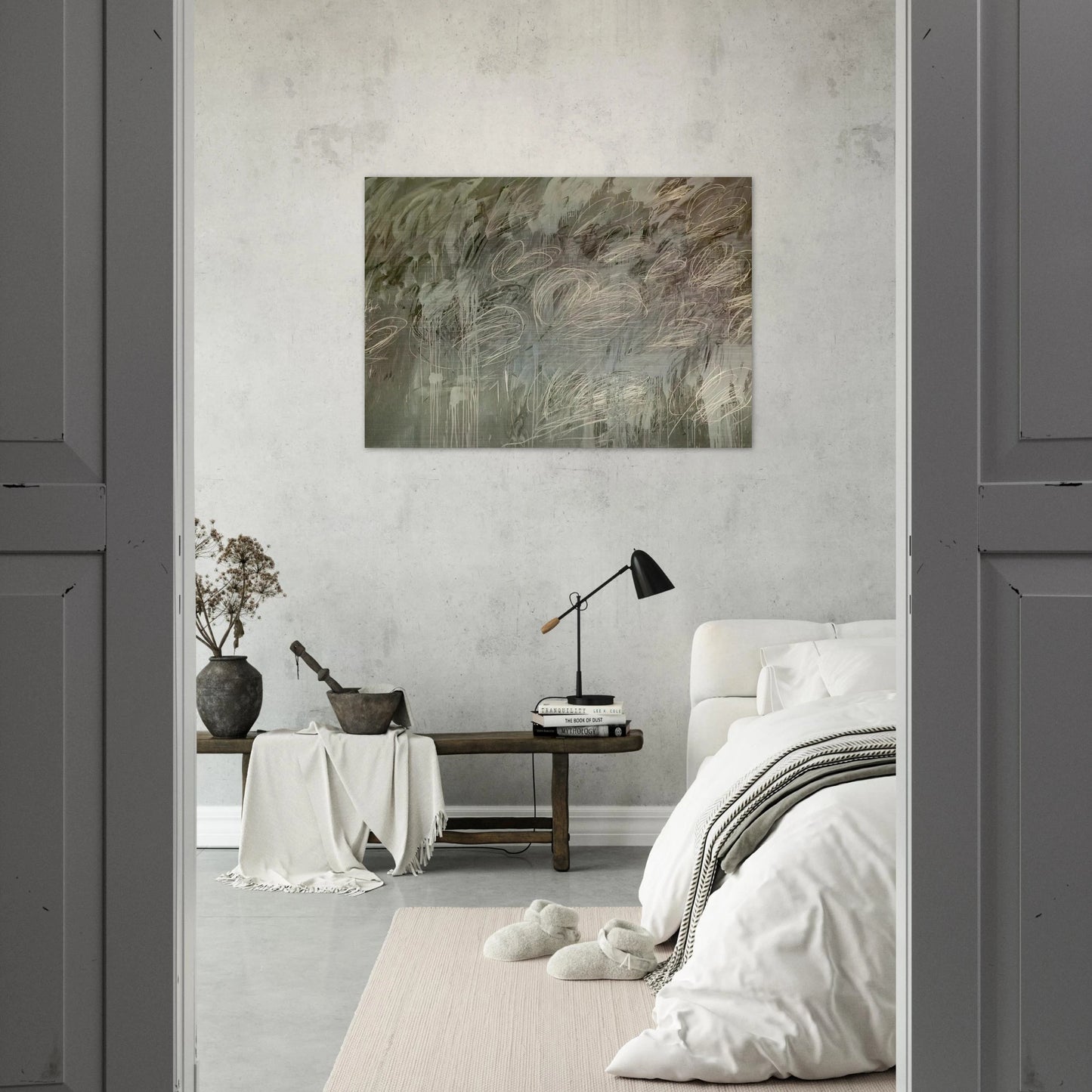 III Notes from Salalah,  Note II  - Cy Twombly Brushed Aluminum Print - 70x100 cm / 28x40 inches | Cy Twombly Aluminum Print | Cy Twombly Prints