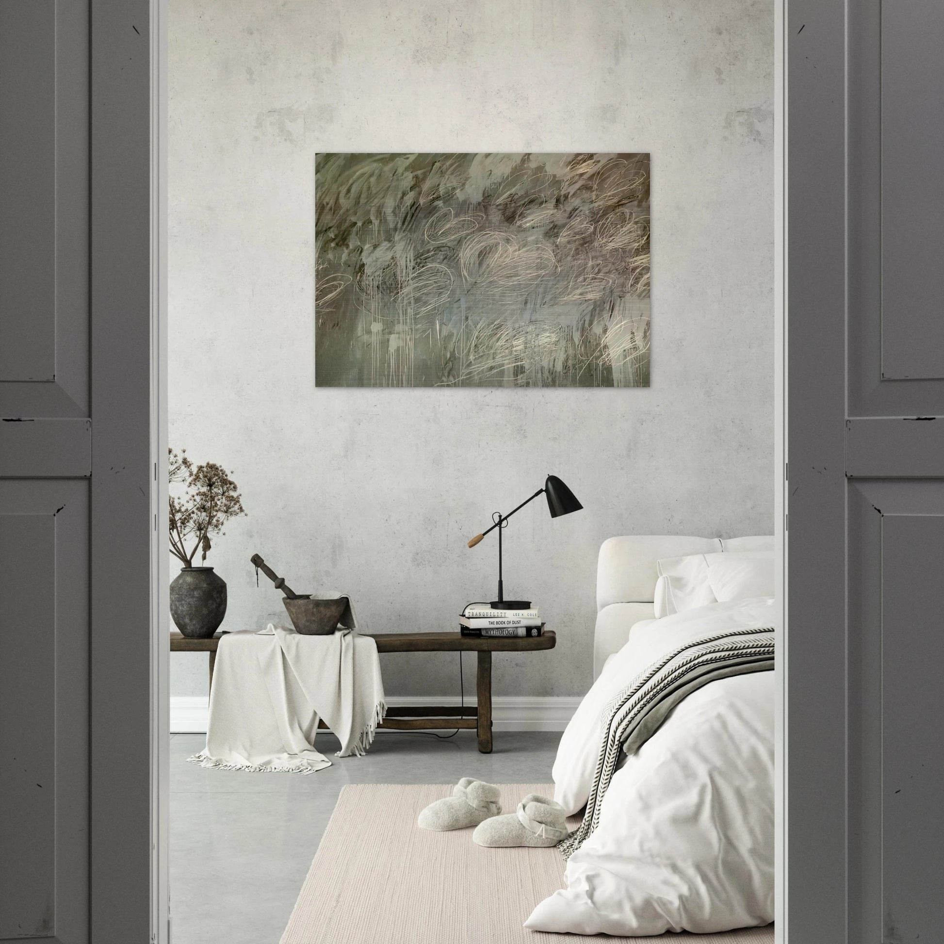 III Notes from Salalah,  Note II  - Cy Twombly Brushed Aluminum Print - 70x100 cm / 28x40 inches | Cy Twombly Aluminum Print | Cy Twombly Prints