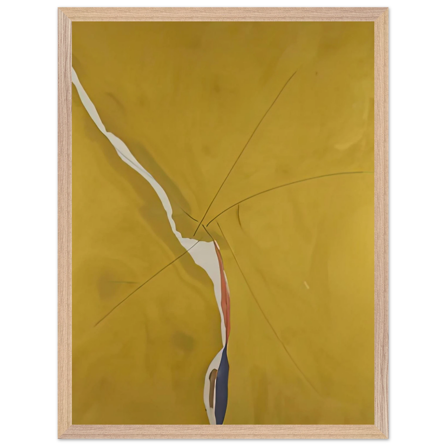 Helen Frankenthaler - Sesame, 1970- Wall Art - 30x40 cm / 12x16 inches - Premium Wooden Framed Poster With Fine Art Paper-canvas - Wood frame