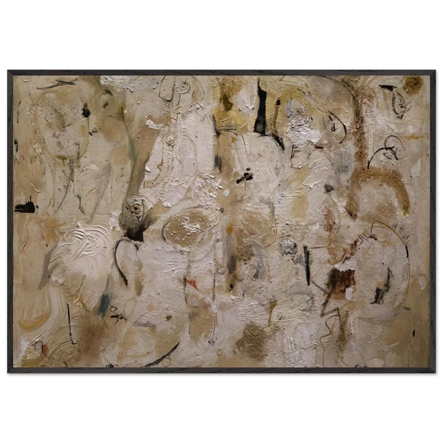 Helen Frankenthaler - Painted on 21st Street - 1951 Wall art - 20x25 cm / 8x10 inches - Premium Wooden Framed Poster With Fine Art Paper-canvas - White frame